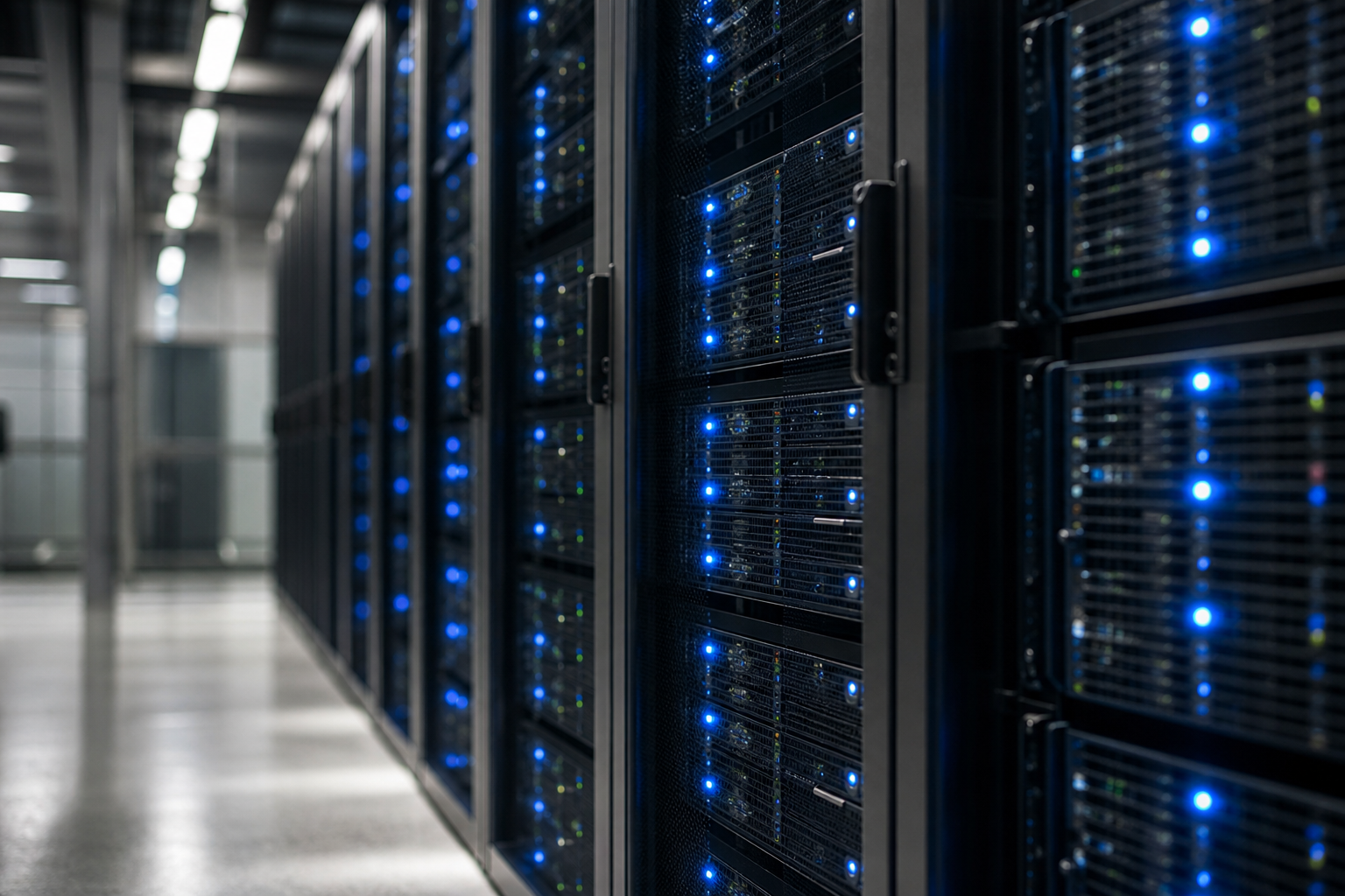 Server infrastructure representing secure data pipelines and cataloguing