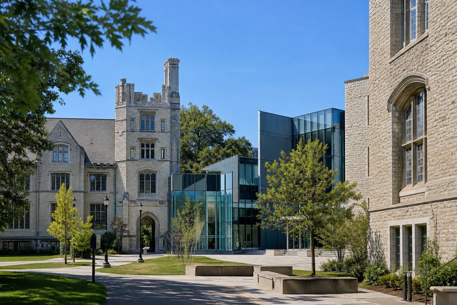 University campus buildings in scope for data and digital-twin work